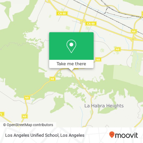 Mapa de Los Angeles Unified School