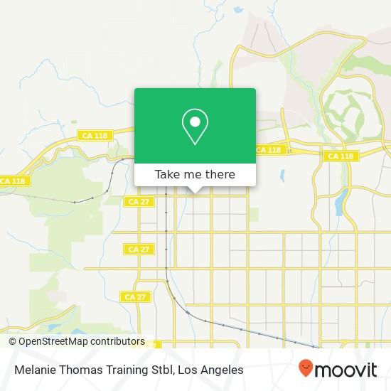 Mapa de Melanie Thomas Training Stbl