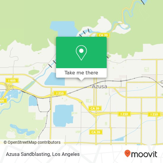 Azusa Sandblasting map