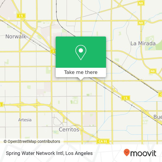 Mapa de Spring Water Network Intl