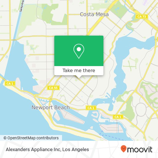Alexanders Appliance Inc map