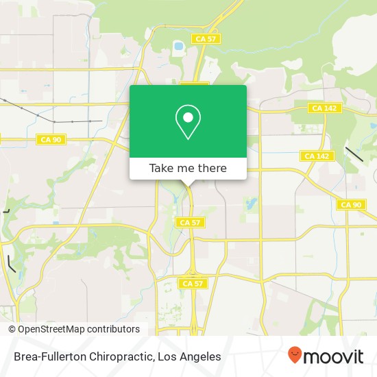 Mapa de Brea-Fullerton Chiropractic