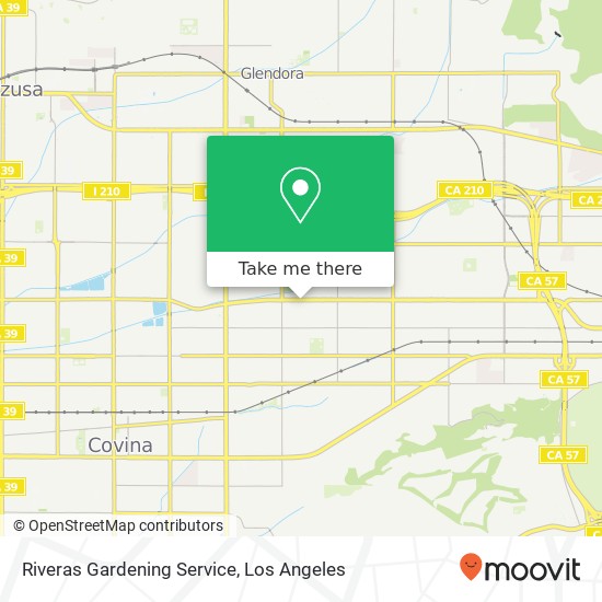 Riveras Gardening Service map