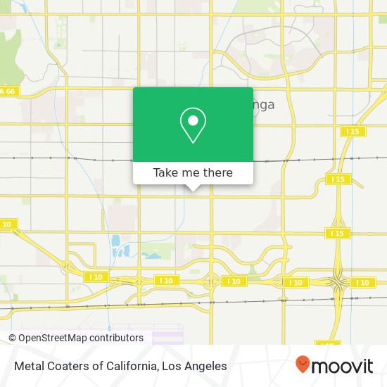Metal Coaters of California map