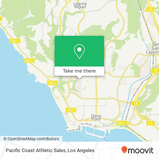 Pacific Coast Athletic Sales map