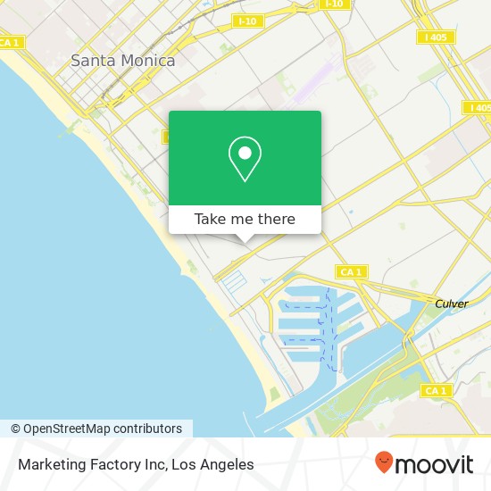 Mapa de Marketing Factory Inc