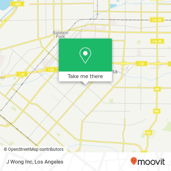 Mapa de J Wong Inc