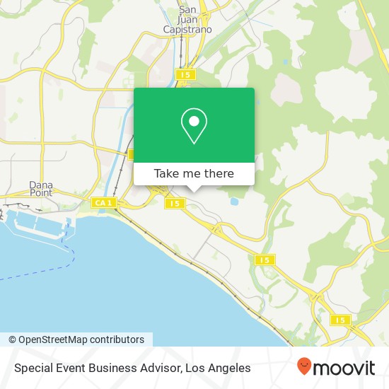 Special Event Business Advisor map