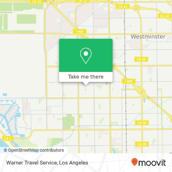 Mapa de Warner Travel Service