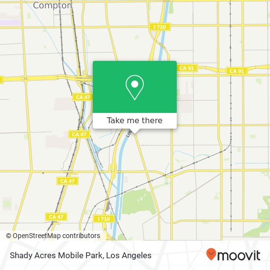 Shady Acres Mobile Park map