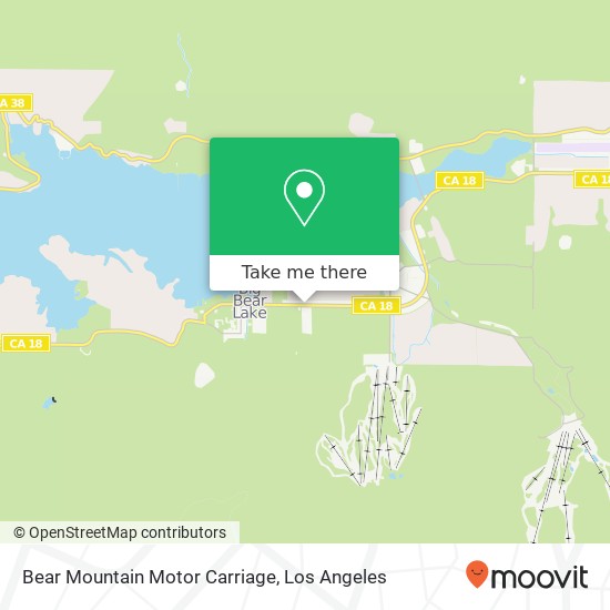 Mapa de Bear Mountain Motor Carriage