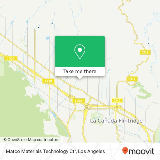 Matco Materials Technology Ctr map