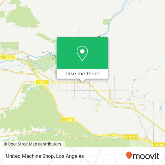 United Machine Shop map