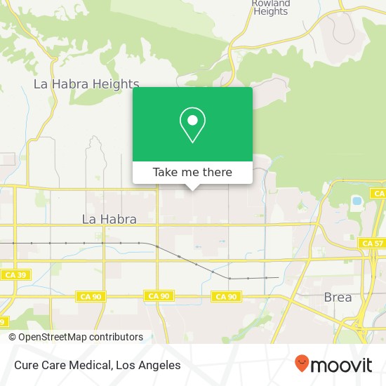 Mapa de Cure Care Medical