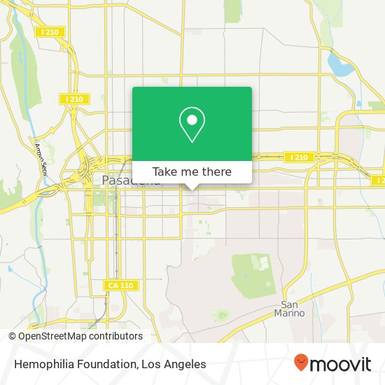 Hemophilia Foundation map