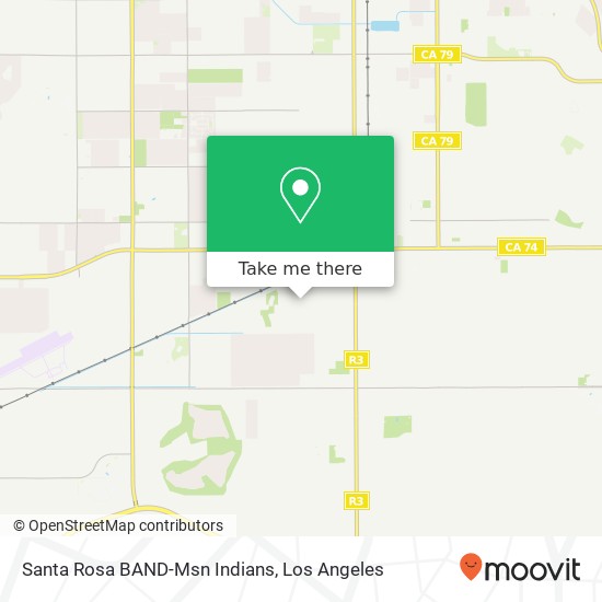 Santa Rosa BAND-Msn Indians map