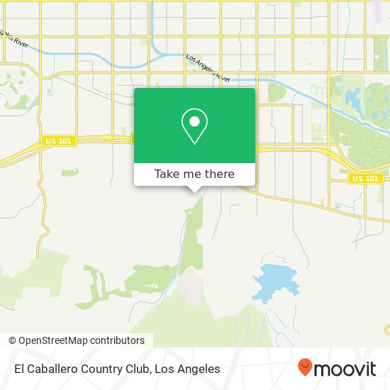 El Caballero Country Club map