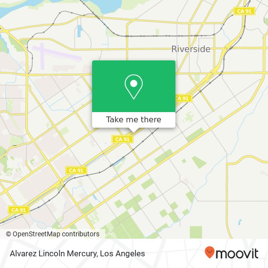 Alvarez Lincoln Mercury map