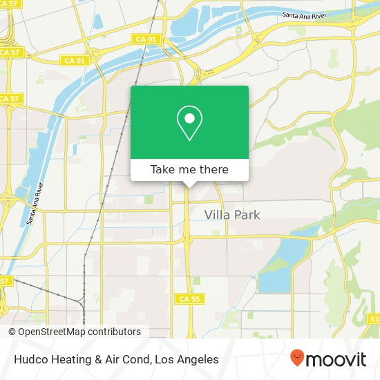 Mapa de Hudco Heating & Air Cond