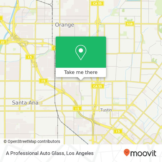 Mapa de A Professional Auto Glass