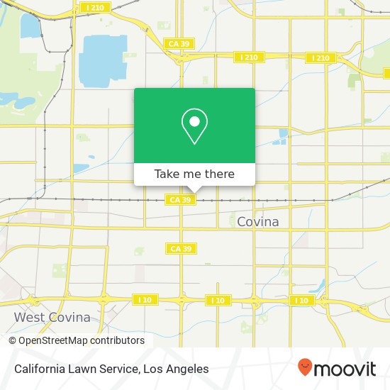 Mapa de California Lawn Service