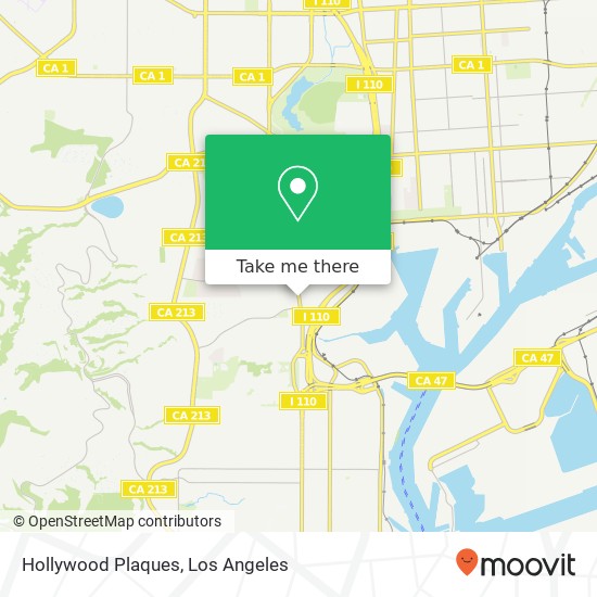 Hollywood Plaques map