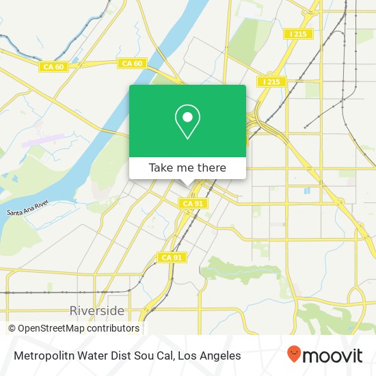 Metropolitn Water Dist Sou Cal map