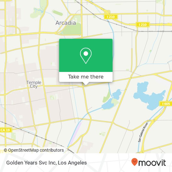 Golden Years Svc Inc map