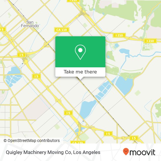 Mapa de Quigley Machinery Moving Co