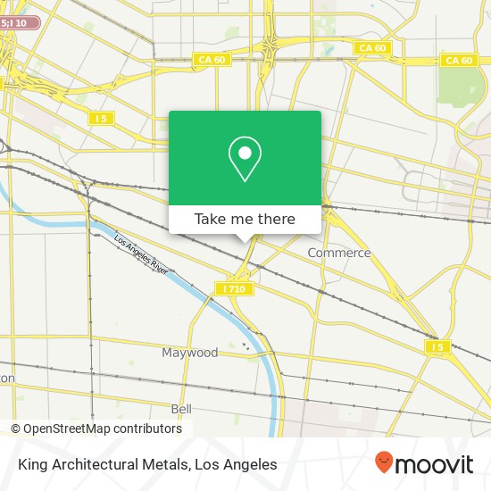 King Architectural Metals map