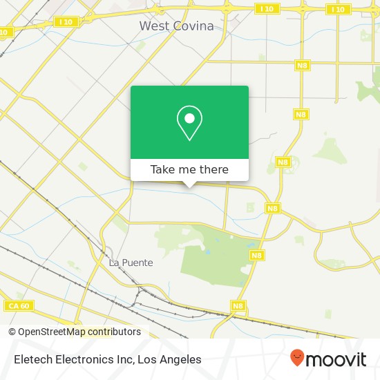Eletech Electronics Inc map