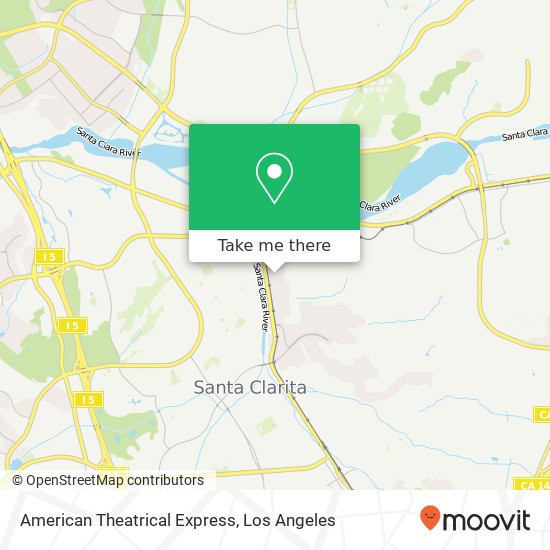 American Theatrical Express map