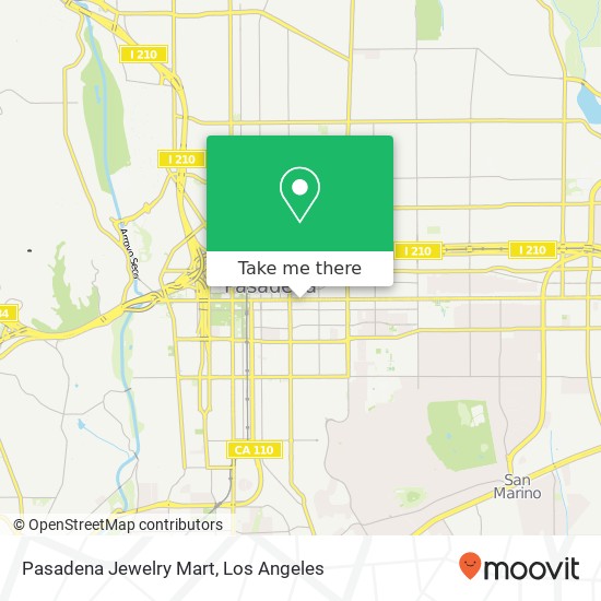 Mapa de Pasadena Jewelry Mart