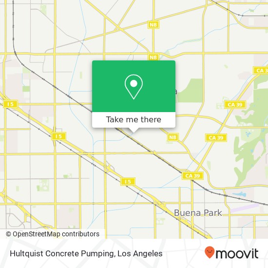 Hultquist Concrete Pumping map