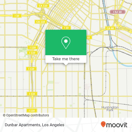 Mapa de Dunbar Apartments