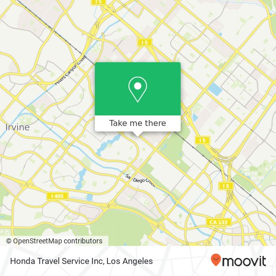 Honda Travel Service Inc map