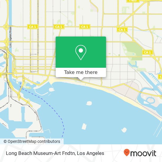 Mapa de Long Beach Museum-Art Fndtn