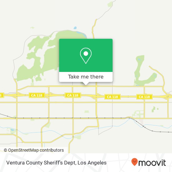 Ventura County Sheriff's Dept map