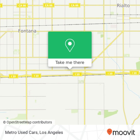 Metro Used Cars map