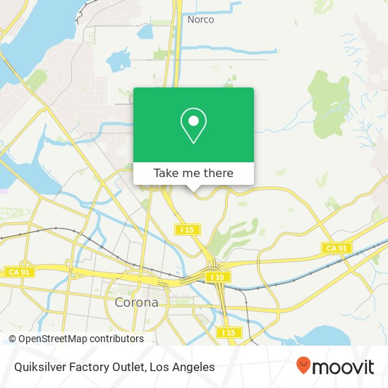 Mapa de Quiksilver Factory Outlet