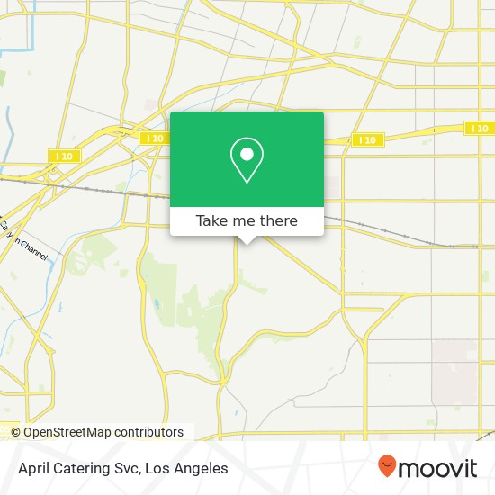 April Catering Svc map