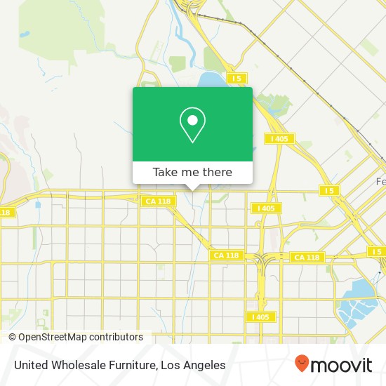 United Wholesale Furniture map