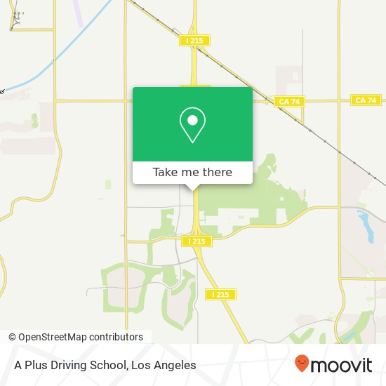 A Plus Driving School map