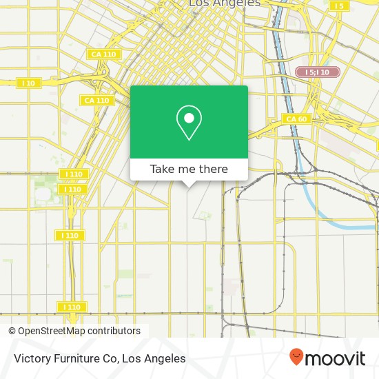 Mapa de Victory Furniture Co