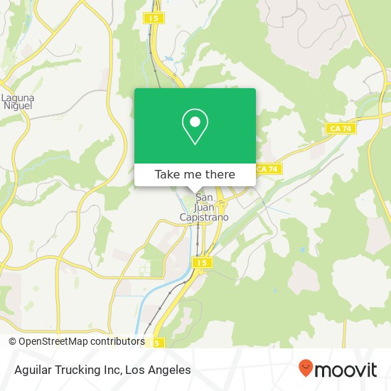 Aguilar Trucking Inc map