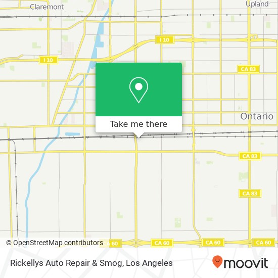 Rickellys Auto Repair & Smog map