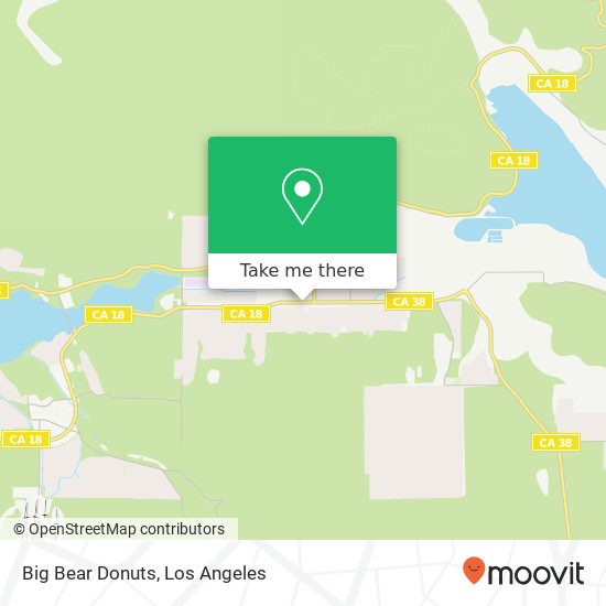 Mapa de Big Bear Donuts