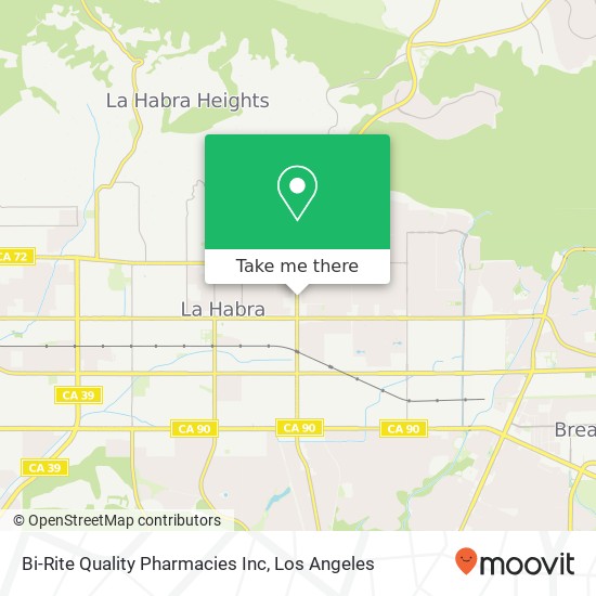 Mapa de Bi-Rite Quality Pharmacies Inc