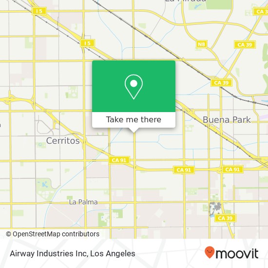 Airway Industries Inc map