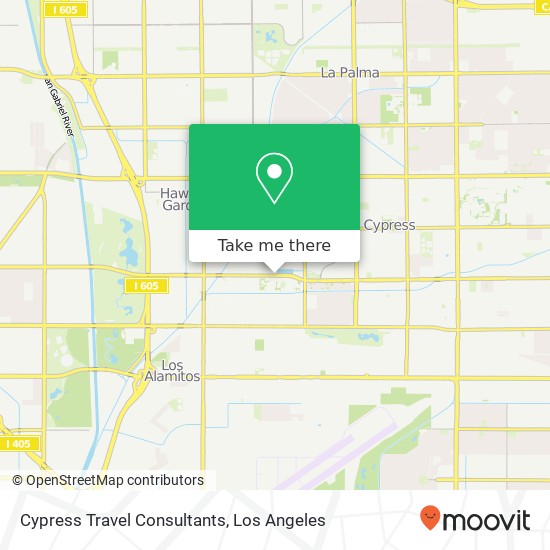 Cypress Travel Consultants map
